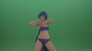 Trying to hang out with a girl with blue hair. and there you have it. Blue Hair Girl Dancing Sexy Strip Isolated On Green Background Green Screen Video Footage Green Screen Stock