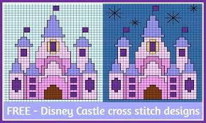 Kids can use graph paper to design their own patterns or they can check out one of the free beginner cross stitch patterns on my website. Jennifer S Little World Blog Parenting Craft And Travel Free Small Disney Castle Cross Stitch Design Pattern