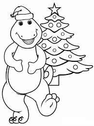Colorear arbol de navidad animado. Dinosaurio De Dibujos Animados Con Arbol De Navidad Para Colorear Imprimir E Dibujar Dibujos Colorear Com