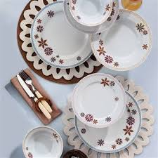 kutahya porselen yasemin 6 kisilik 24 parca 6709 yemek takim dinner plate sets plates dinner plates