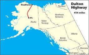 There are only three very small towns along the way. Dalton Highway The Milepost