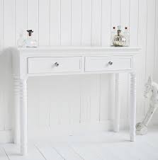 Choose a piece with plenty of drawers to keep all your cosmetics neat and organised, or go for a petite option to save space in. New England White Dressing Table With Drawers And Silver Or Black Handles The White Lighthouse Bedroom Furniture
