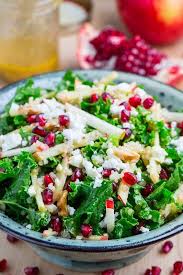 Apple And Pomegranate Quinoa And Kale Salad With Feta In A Curried Maple Dijon Dressing Recipe Healthy Delicious Salads Eat Salad