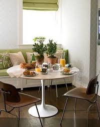 La Boheme Tulip Tables Saarinen Dining Table Transitional Dining Room Green Dining Room