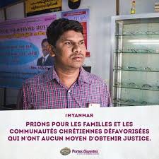 La Forte Minorite Chretienne Du Nord Du Myanmar Voit Ses Eglises Attaquees Par L Armee Birmane Ou Par Les Moine Persecution Porte Ouverte Communaute Chretienne