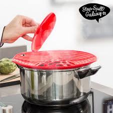 Couvercle En Silicone Anti Ecoulement Couvercle Ustensile Cuisine Ustensile