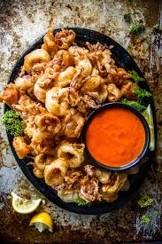 Crispy Fried Calamari Gluten Free Recipe Calamari Recipes Fried Calamari Calamari