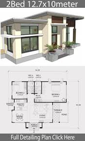 Dream 2 bedroom house plans, floor plans & designs. Modern Simple 2 Bedroom House Plans Novocom Top