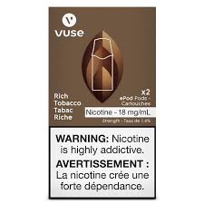 Maybe you would like to learn more about one of these? Vuse Vype Epod Rich Tobacco Pods 2pk 180 Smoke Canada 180 Smoke