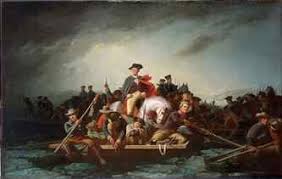 Delaware river, river of the atlantic slope of the united states, meeting tidewater at trenton, new washington crossing the delaware, oil on canvas by emanuel leutze, 1851; Here Is The Story Of George Washington Crossing The Delaware River To Surprise Attack The Hessians Emanuel Got Classic Canvas Art Washington Crossing Painting