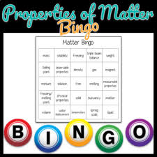 Physical properties of matter include its appearance and observable properties. Physical Properties Of Matter Bingo By Teach With Jackie Tpt