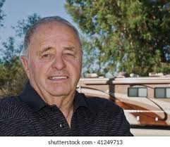 Senior Man Sitting Reading Relaxing His Stock Photo 50000473