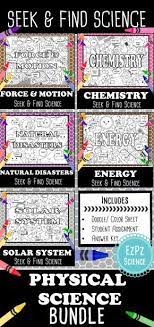 Students Will Enjoy Learning About Physical Science Topics With Seek Find Science Doodles Includes Chemi Science Doodles Doodle Pages Science Process Skills