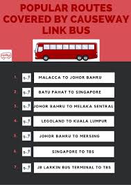Popular Routes In Malaysia Covered By Causeway Link Bus In 2020 Bus Travel Bus Terminal Bus Tickets