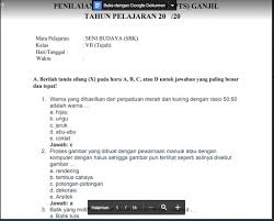 Maybe you would like to learn more about one of these? Soal Jawaban Pts Seni Budaya Sbk Kelas 7 Sem Ganjil Kurikulum 2013 Soal Pelajaran