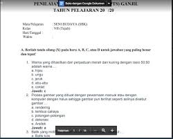 Nah pada kali ini kakak sudah menyediakan soal tersebut silahkan di download pada link dibawah atau bisa juga dijadikan berikut bospedia memberikan soal uas seni rupa kelas 7 smp/mts. Soal Jawaban Pts Seni Budaya Sbk Kelas 7 Sem Ganjil Kurikulum 2013 Soal Pelajaran