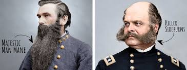 Beards and facial hair were common among military men up till the great war (ww1) the widespread use of poison gas and the need for a well fitted gas mask made facial hair fall out of favor among the military. The War Between The Beards Relicrecord