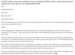 Michael chan from hong kong writes: Woman 25 Admits She Called Out The Wrong Name During Sex Readsector