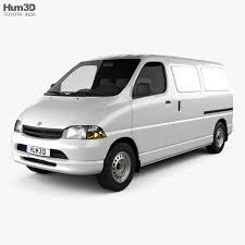 3d Model Of Toyota Hiace Panel Van 1995 Based On A Real Object Created According To The Original Dimensions Available In Various 3d Formats Download