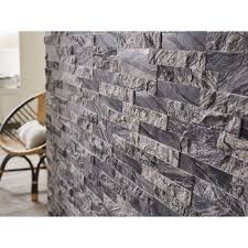 Plaquette De Parement Pierre Naturelle Noir Cottage Crystal Black Plaquette Pierre Naturelle Pierre