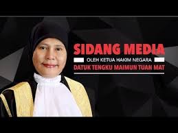 Tengku maimun was announced as malaysia's new chief justice, succeeding richard malanjum who retired in april 2019, in a statement released by the prime minister's department on 2 may 2019. Live Press Conference By Chief Justice Datuk Tengku Maimun Tuan Mat Youtube