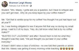 A really good coffee machine may feel like a lot of money to invest into your caffeine addiction, but this is a piece of technology that will pay for itself in the end, considering how much you'll be saving on your daily cuppa. Elementary School Students Thought Teacher Was Putting Booze In Her Coffee But It S Just Syrup Daily Mail Online