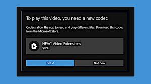 You can get them for free without busting out the credit card and spending $0.99. How To Get The Free Hevc Codec For Windows 10 H 265 Hevc Video Extensions Youtube