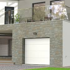 Porte De Garage Sectionnelle Motorisee Artens Essentiel H 200 X L 240 Cm Leroy Merlin