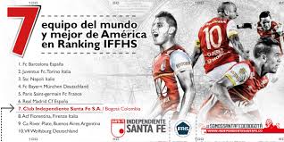 El mejor equipo del mundo. Santa Fe El Septimo Mejor Equipo Del Mundo Independiente Santa Fe