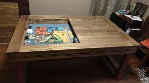 Puzzle coffee and side table. Board Game Table Build Album On Imgur