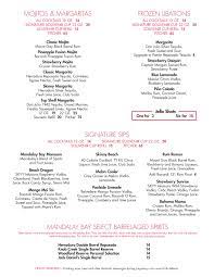 Mandalay Bay Pool Menu Piratesofgrill Com