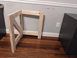 Use antique door for top or any flat custom peice you have. Diy 2 Person Corner Desk With A Farmhouse Style Diy Danielle