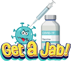 It may come sooner than we think. Get A Jab Font With Coronavirus Cartoon Character And Syringe 2070044 Vector Art At Vecteezy