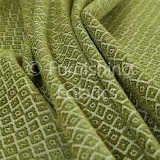 Great for any interior design upholstery jobs and drapes. Small Pattern Geometric Pattern Green Colour Chenille Quality Upholstery Fabric Ebay