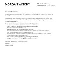 Bid Coordinator Cover Letter Velvet Jobs