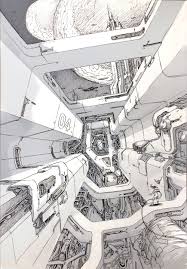 sketch space colony won jun tae on artstation at https www artstation com artwork za5dwm perspective art environment concept art cyberpunk art