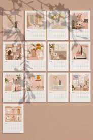 2021 Wall Calendar Digital Illustrated Stationary Printable Etsy In 2020 Printable Calendar Design Etsy Printables Wall Calendar