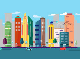 Modern City Animation Animation Design Motion Graphics Design Animation
