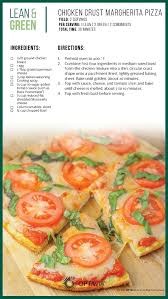 Chicken Crust Margherita Pizza Lean And Green Meals Medifast Recipes Lean Meals