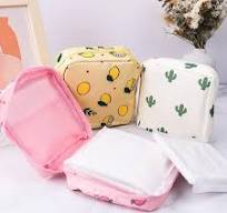 Sanitary Napkin Storage Bag 6pc | Menstrual Pad Holder ...