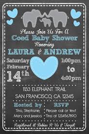 Printable Elephant Theme Coed Couples Baby Shower By Puzzleprints Elephant Baby Shower Invitations Elephant Baby Shower Theme Coed Baby Shower Invitations