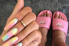 To mix it up a bit, paint 2 or 3 of your fingers with black polish if you want a more subtle effect. 40 Gorgeous Acrylic Nail Ideas
