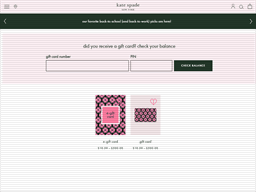 Apply this kate spade discount code to receive a free gift pouch when you purchase two or more pieces of jewellery! Kate Spade Gift Card Balance Check Balance Enquiry Links Reviews Contact Social Terms And More Gcb Today