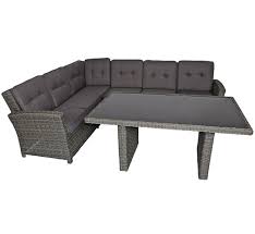 Die außergewöhnlichen füße aus dunklem metall erinnern an den. Lesli Living Polyrattan Lounge Set Tisch Jazz Deluxe Artjardin