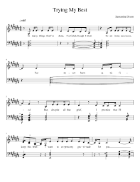 When you go into a specific instrument's section, they further break down their resourced into categories like classical sheet music, jazz, rock and pop, difficulty levels (beginners through advanced), and. Trying My Best Sheet Music For Piano Solo Musescore Com