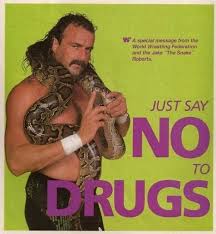You heard him 🐍💜 #wwf #justsayno #wrestling #snake #jakethesnake  #throwback #prowrestling #80s #80skid #jake #worldwrestlingfederation  #oldschoolwrestling #wrestlinglife #magazine #psa #message #wwe  #wweuniverse #sportsentertainment ...