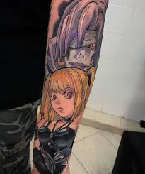 Misa Rem By Oash Tattoo Visit Gamer Ink For The Best Gamer Tattoos To Submit Your Work Use The Tag Animemasterink D Gamer Tattoos Tattoos