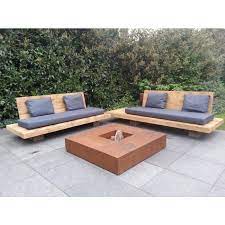 eiche lounge sofa gartenmobel design gartengestaltung garten couch