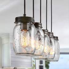 The last mason jar light fixture we're sharing with you today comes from stacyturnercreations. Lnc Zook 5 Light Chandelier Modern Farmhouse Light Dark Oil Rubbed Bronze Diy Wood Chandelier Mason Jar Pendant Light A02983 The Home Depot