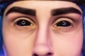 Image result for black sclera contacts